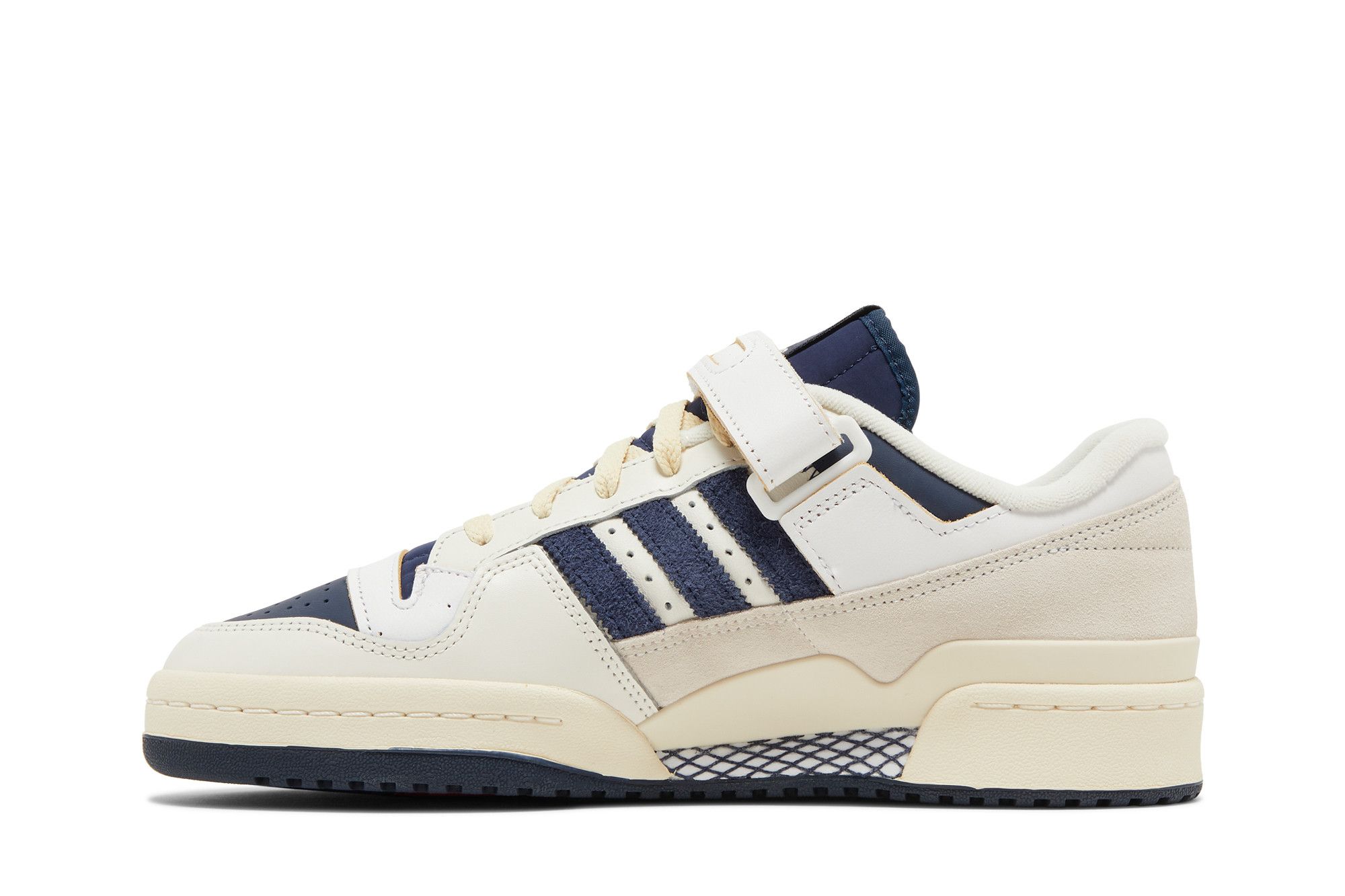 スニーカー adidas Forum 84 Low Cream Navy adidas Forum Low CL Cream White Dark Blue Men's - IF9681 - US
