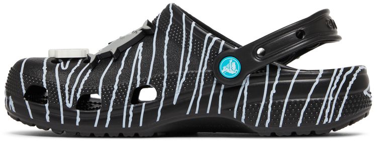 Ron English x Crocs Classic Clog Party Animals   Zebra Black