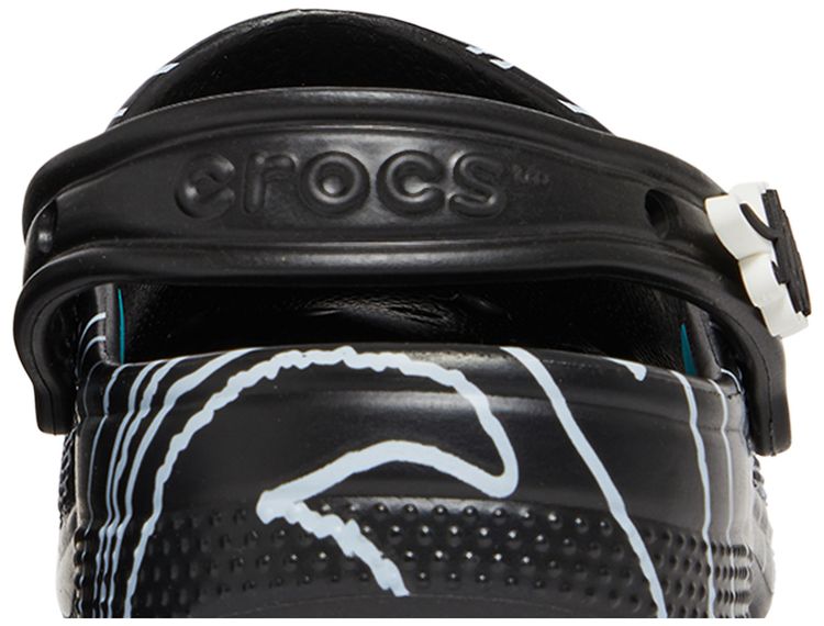 Ron English x Crocs Classic Clog Party Animals   Zebra Black