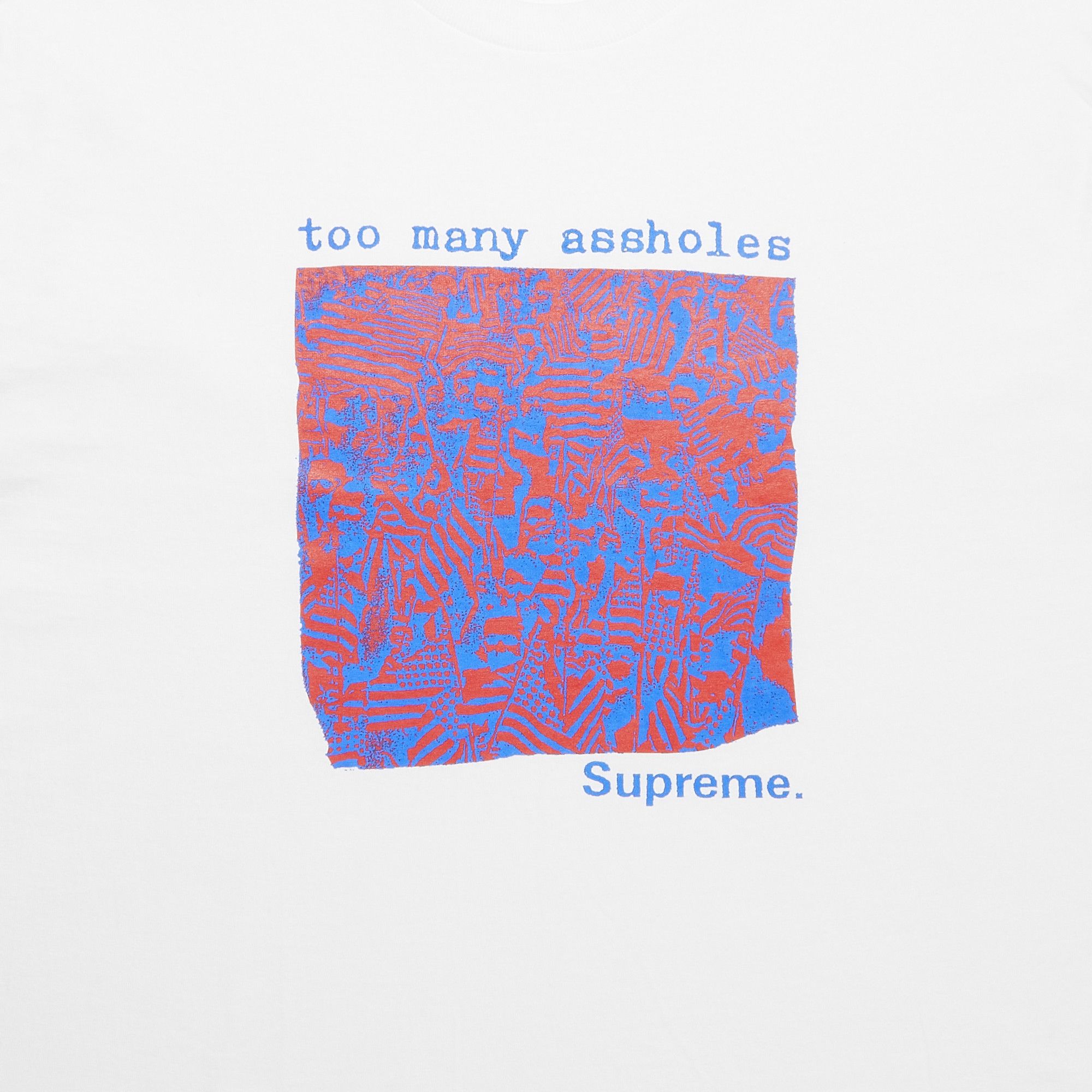 Buy Supreme Too Many Assholes Tee 'White' - SS22T14 WHITE | GOAT