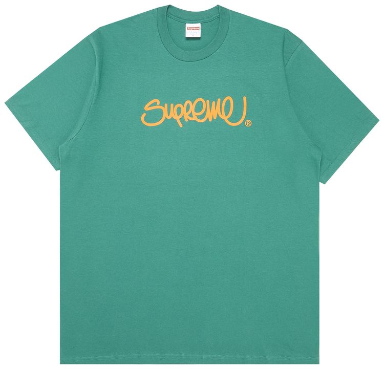 Supreme Handstyle Tee Light Pine