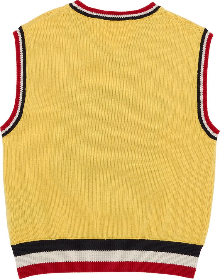 Palm Angels Giaguaro Knit Yellow