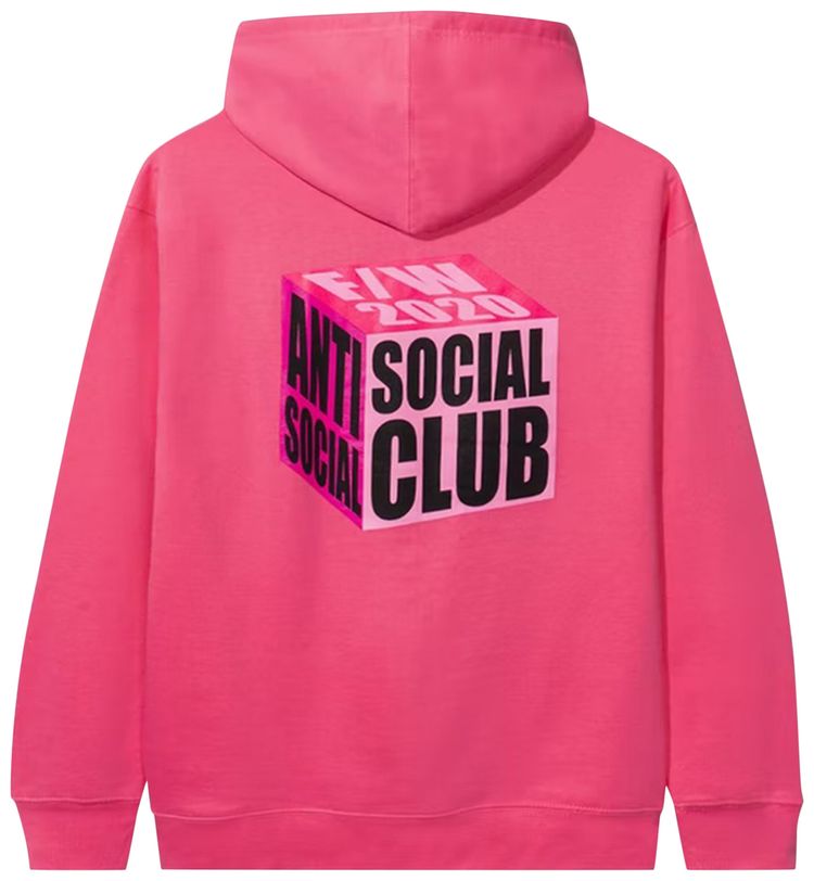 Anti Social Social Club I Wish I Was Wrong Hoodie Pink