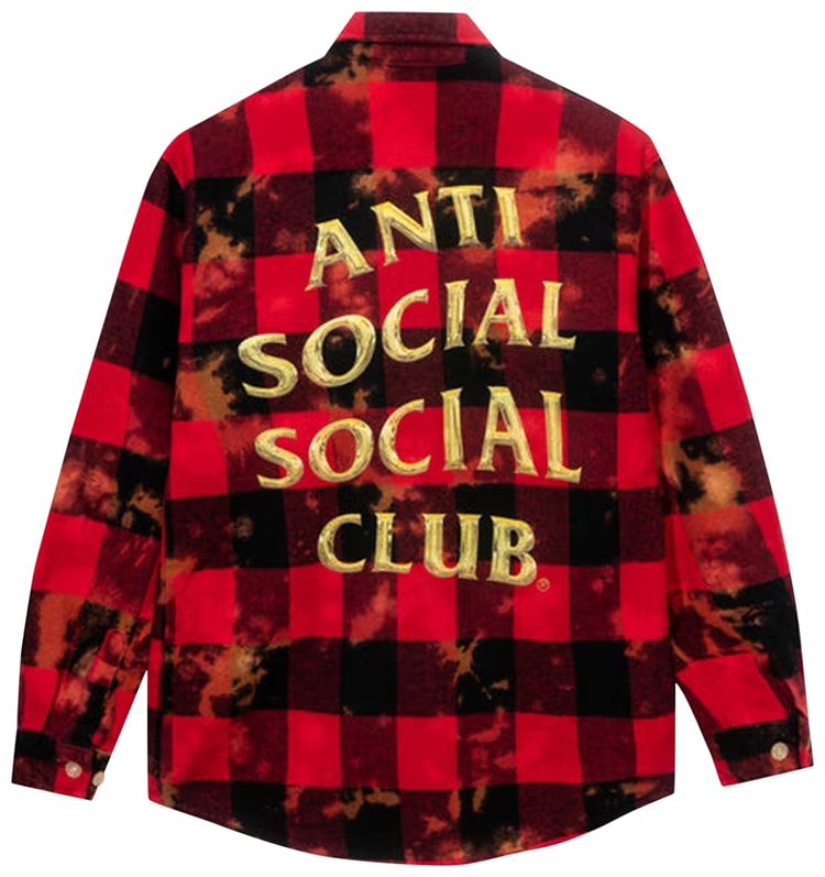Anti Social Social Club Chromey Flannel Red