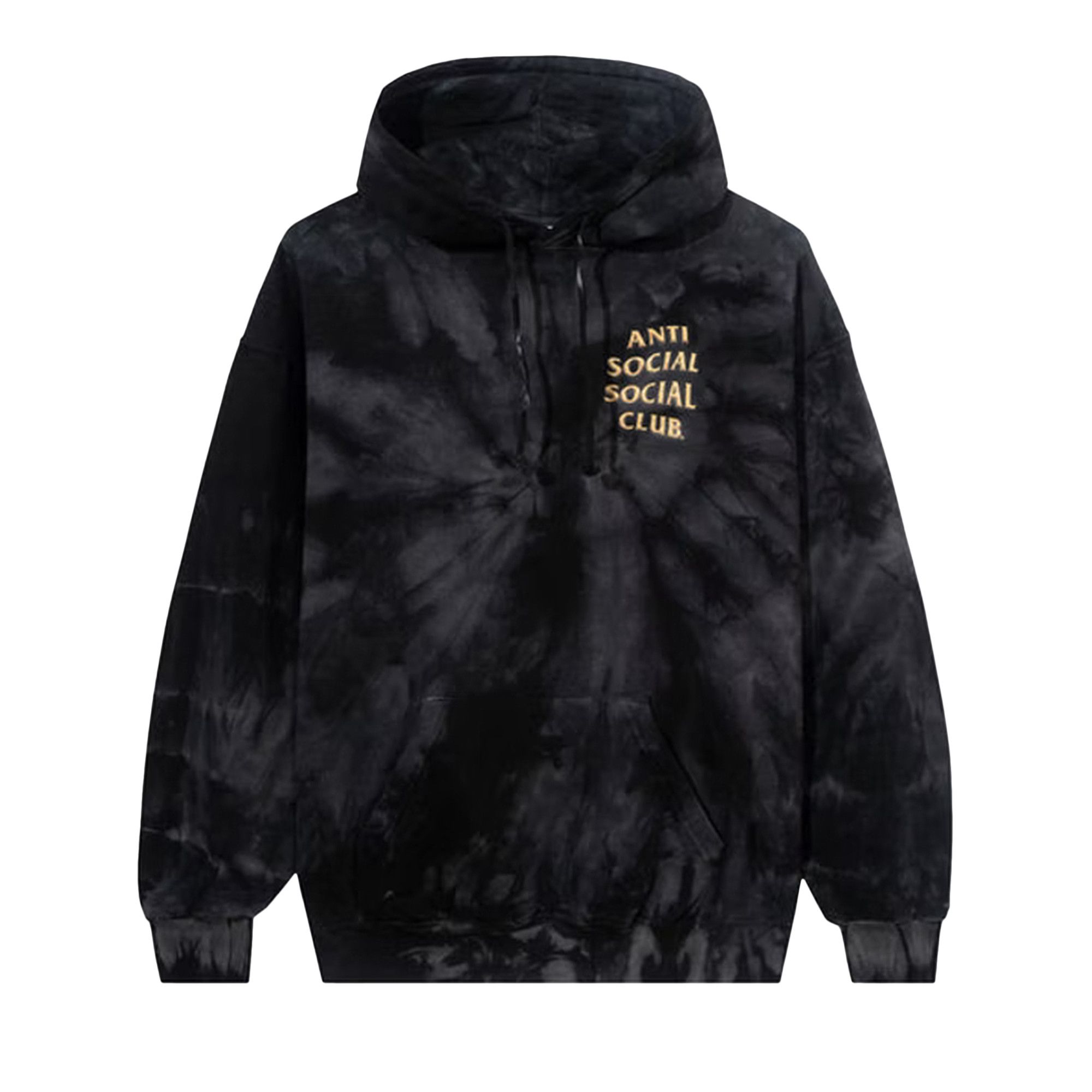 Size xl Anti Social Social Club Effectionate Hoodie Black Tie Dye