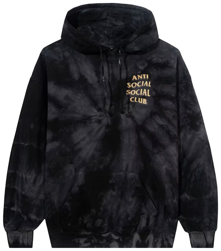 Anti social social club hoodie tie dye Clearance