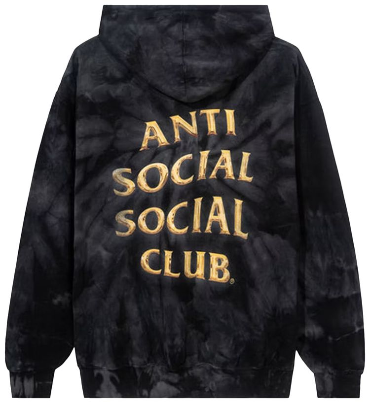 Anti Social Social Club Effectionate Hoodie Black Tie Dye