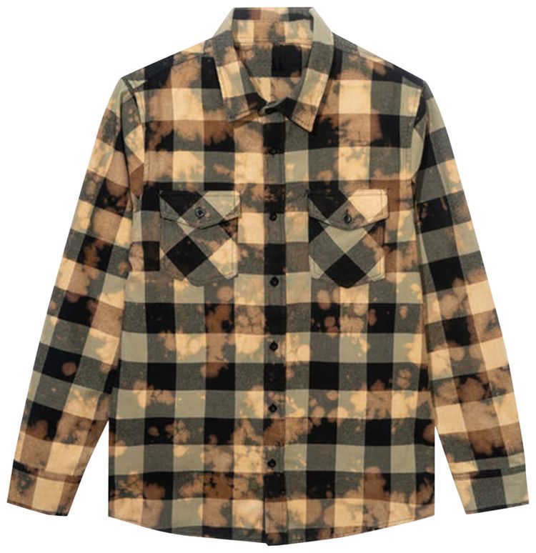 Anti Social Social Club Dialtone Flannel Olive