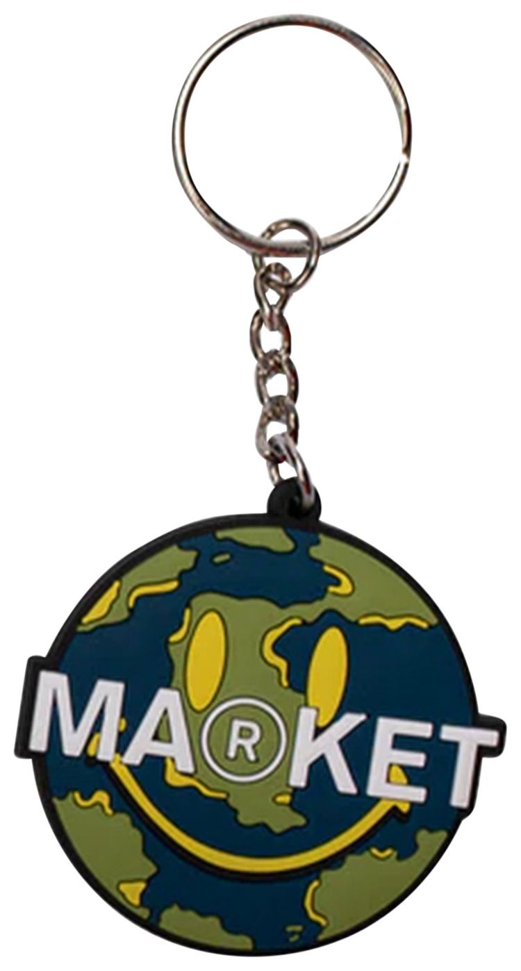 Market Smiley World Keychain Multicolor