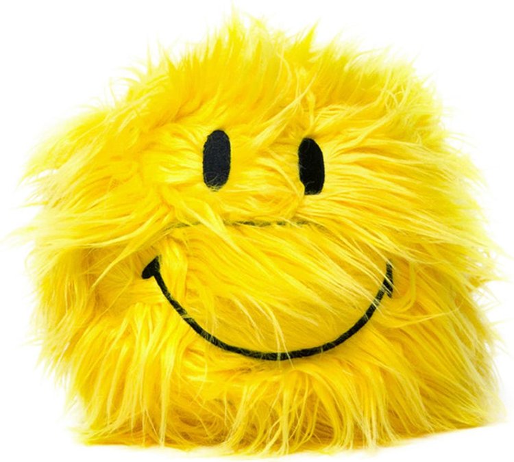 Market Smiley Shaggy Plush Basketball 'Yellow'
