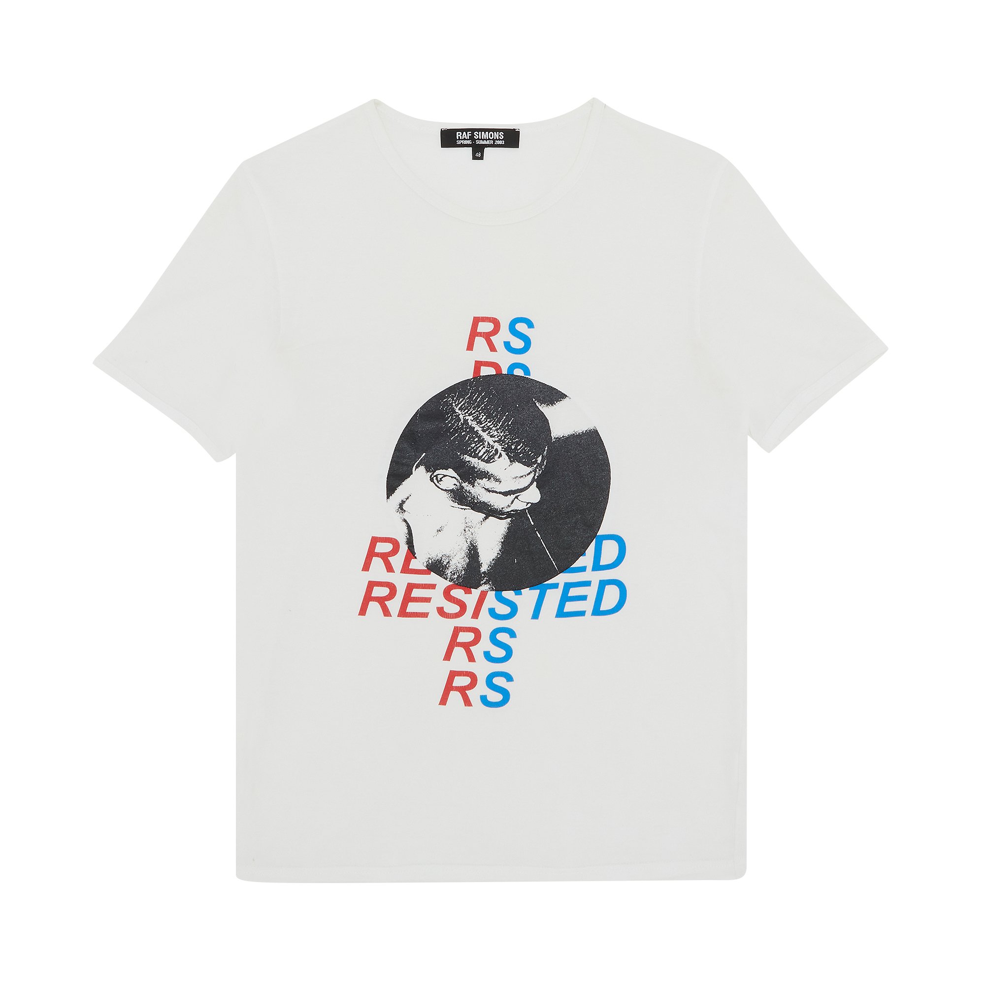 Buy Vintage Vintage Raf Simons Resisted Tee 'White' - 0459