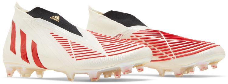Adidas Predator Edge FG Off White Vivid Red