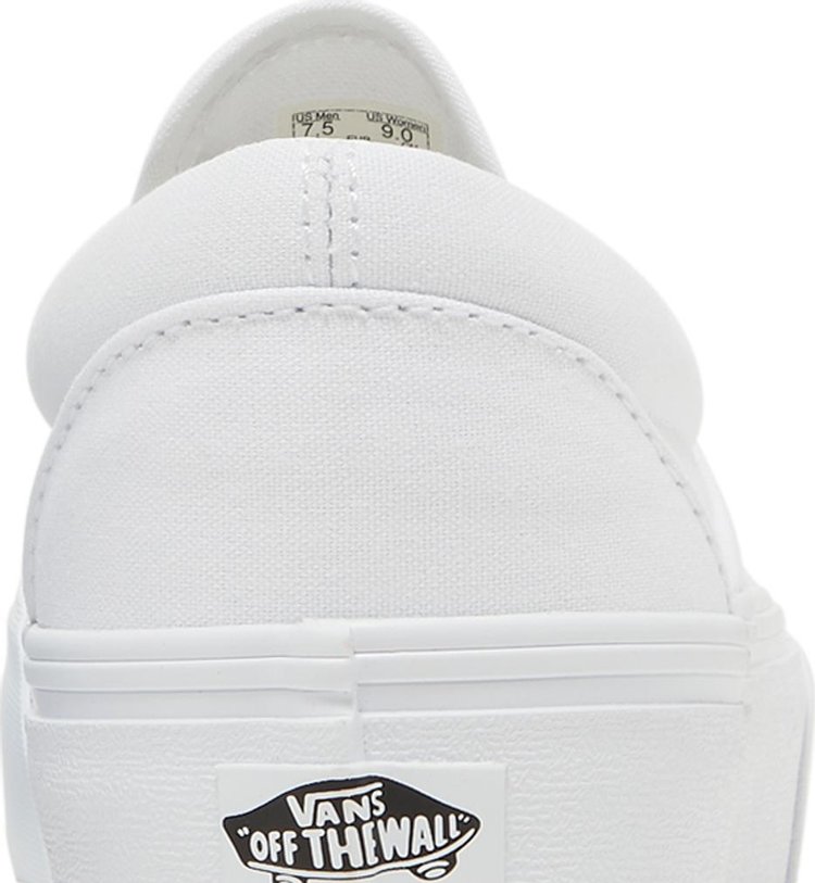 Classic Slip On Platform White