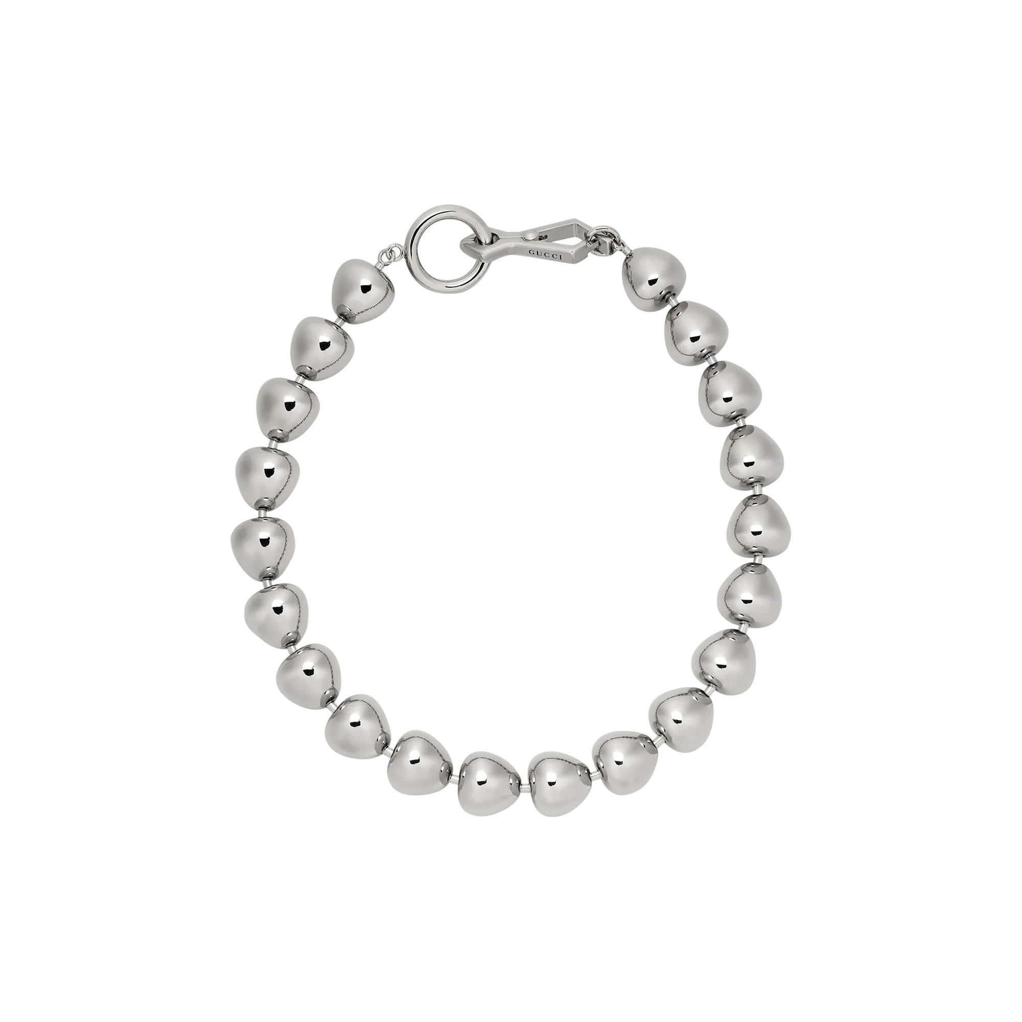 Buy Gucci Boule Chain Necklace Palladium Metal 700307 IAAA8
