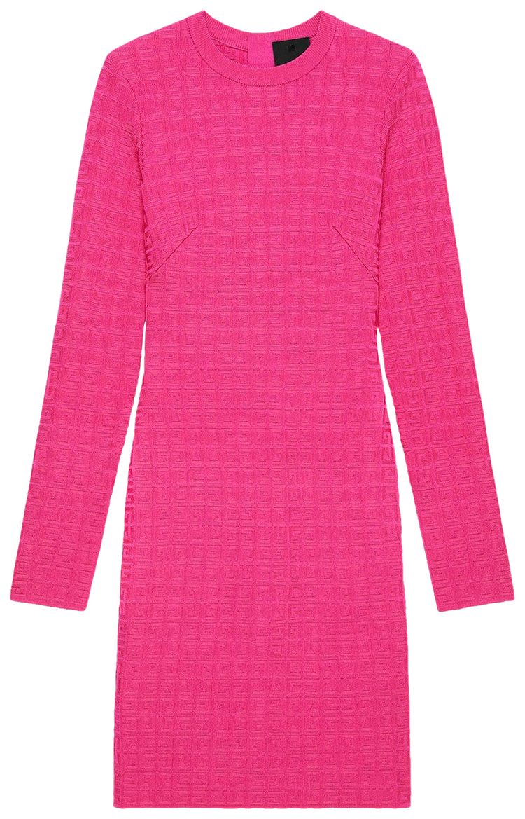 Givenchy 4G Allover Knitted Dress Fuchsia