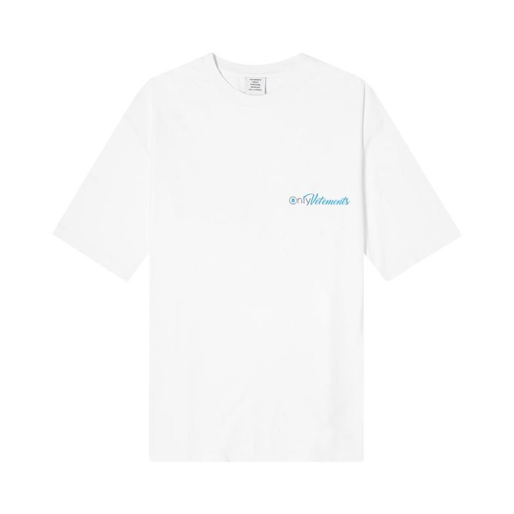 Vetements Only Vetements T Shirt White