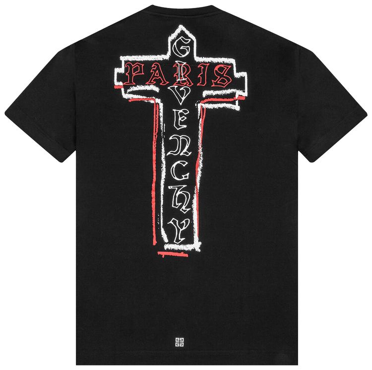 Givenchy Slim Fit Print T Shirt Black
