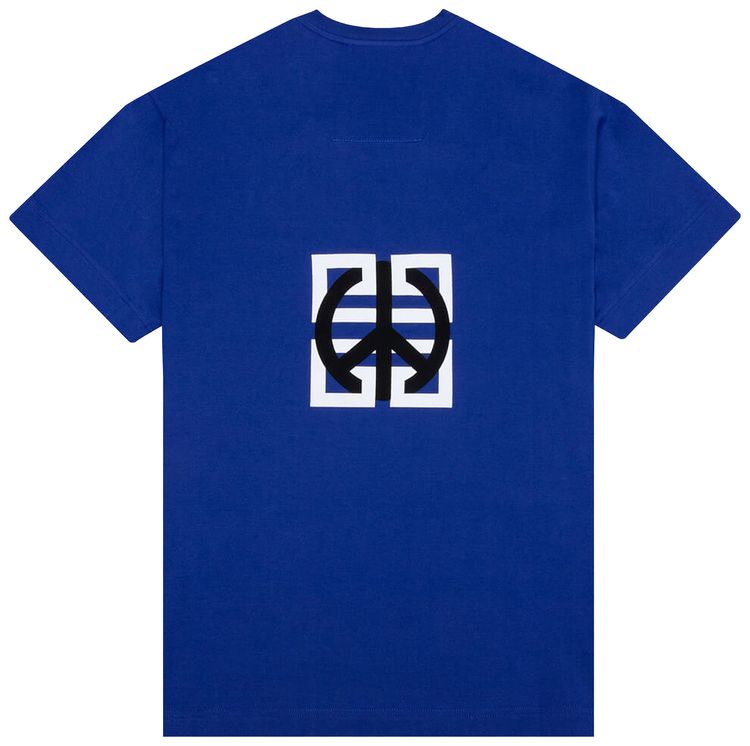 Givenchy Classic Fit Bonded T Shirt Ocean Blue