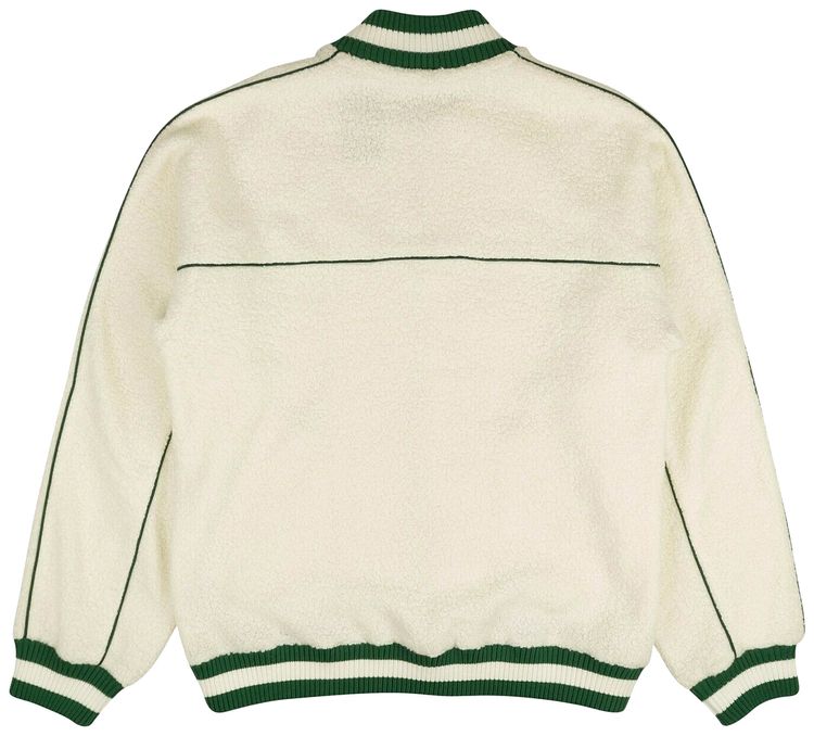 Casablanca Fleece Track Jacket Ecru