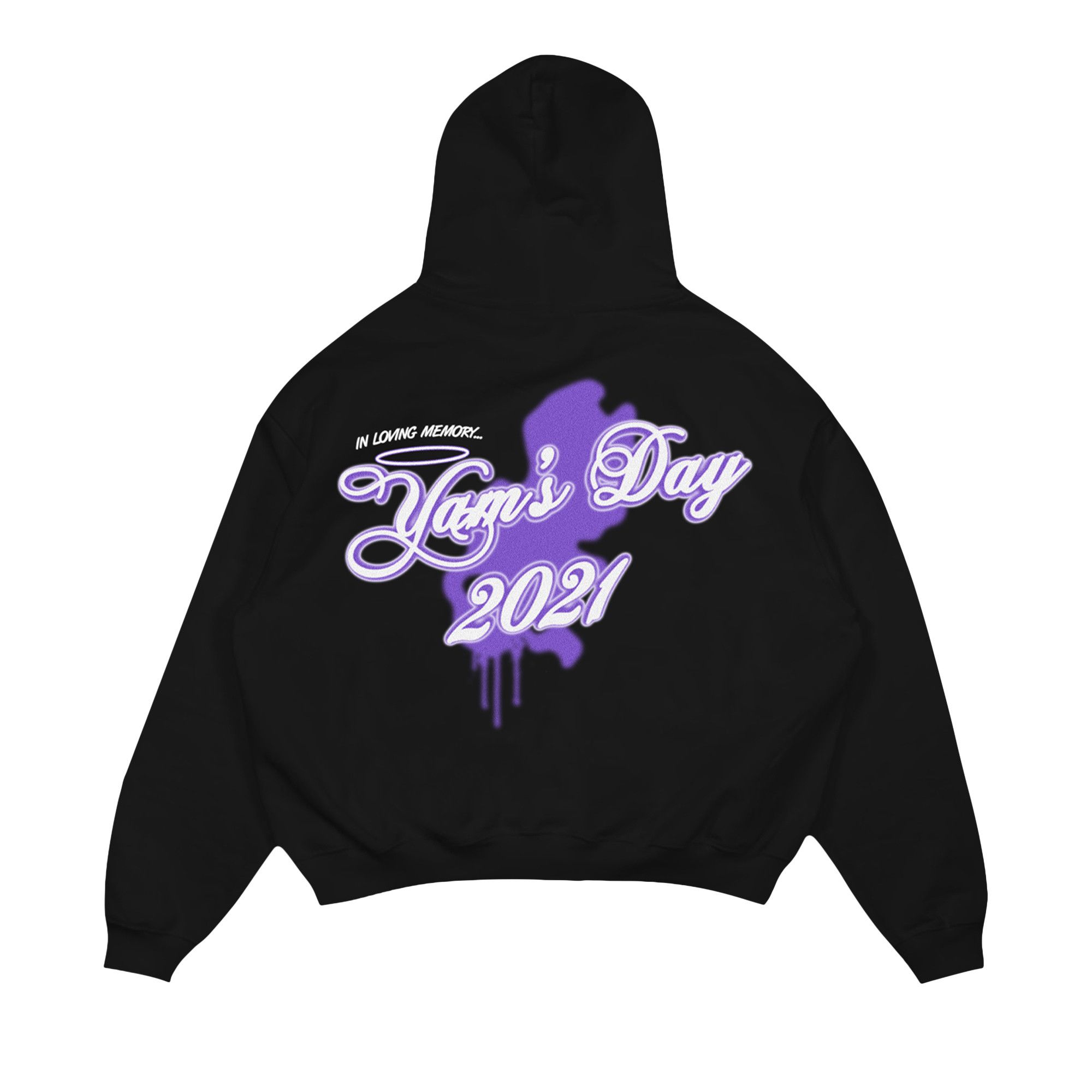 Buy Psychworld x Yams Day 2021 Loving Memory Hoodie Black 1482 1SS210106LMH BLAC GOAT