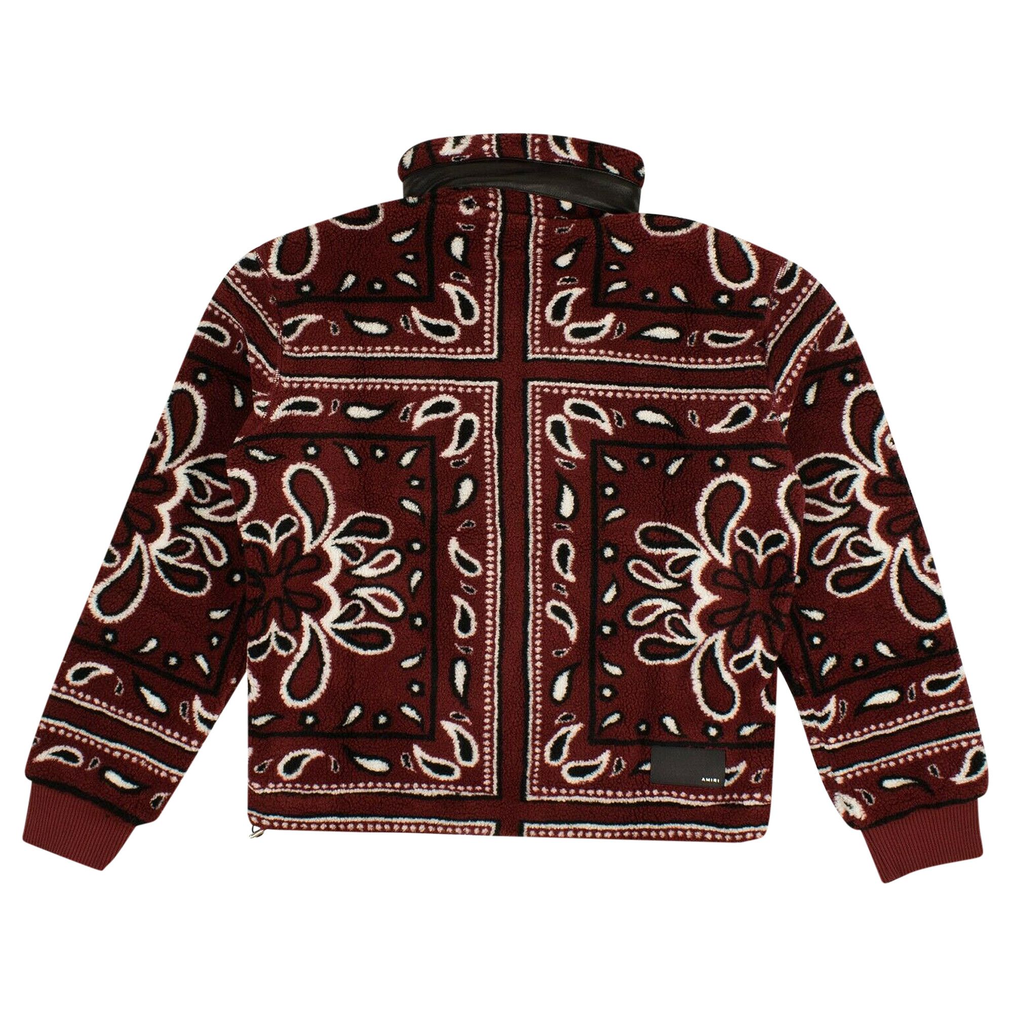 魅了 Amiri Buy Printed 'Red/Black Jacket Fleece Polar Bandana 小物