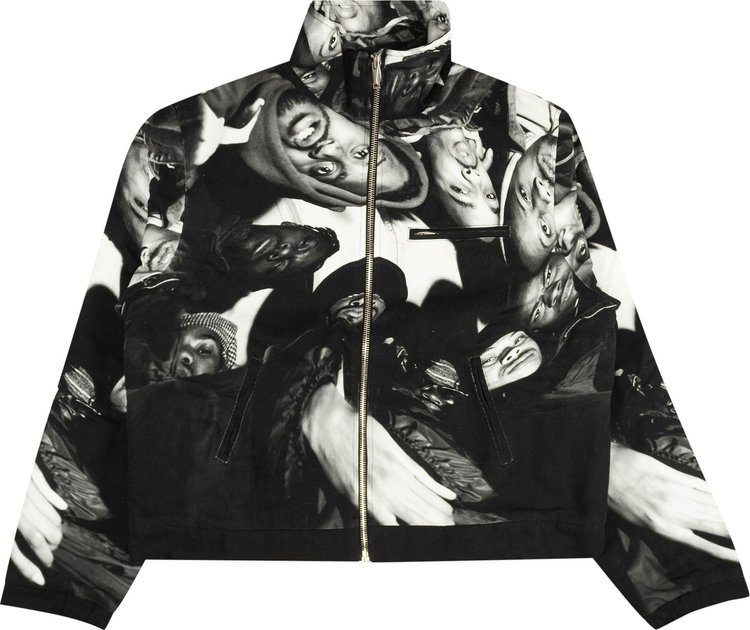 424 Wu-Tang Print Zip Up Jacket 'Black'