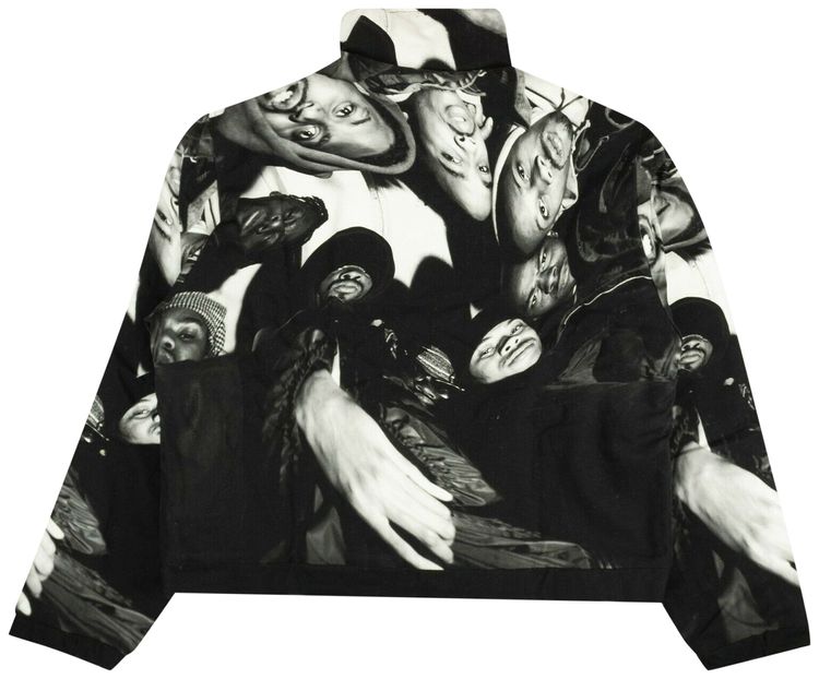 424 Wu Tang Print Zip Up Jacket Black