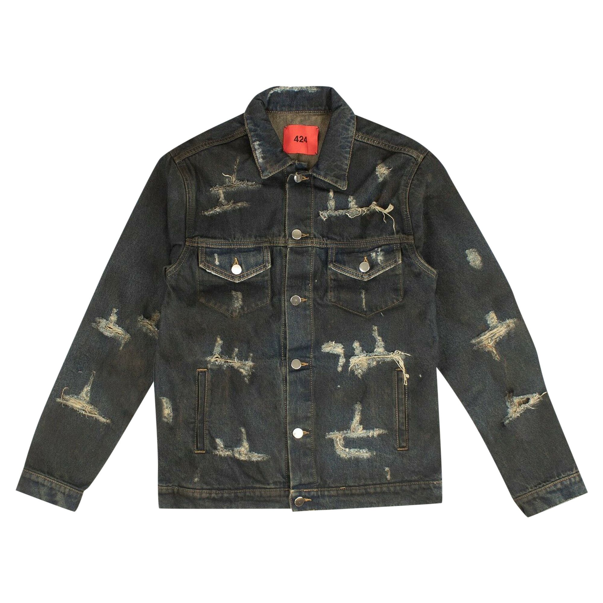 424 black denim jacket shop