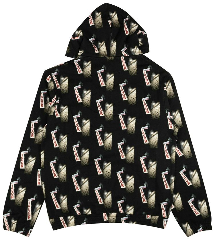 424 Printed Hoodie Sweatshirt Black