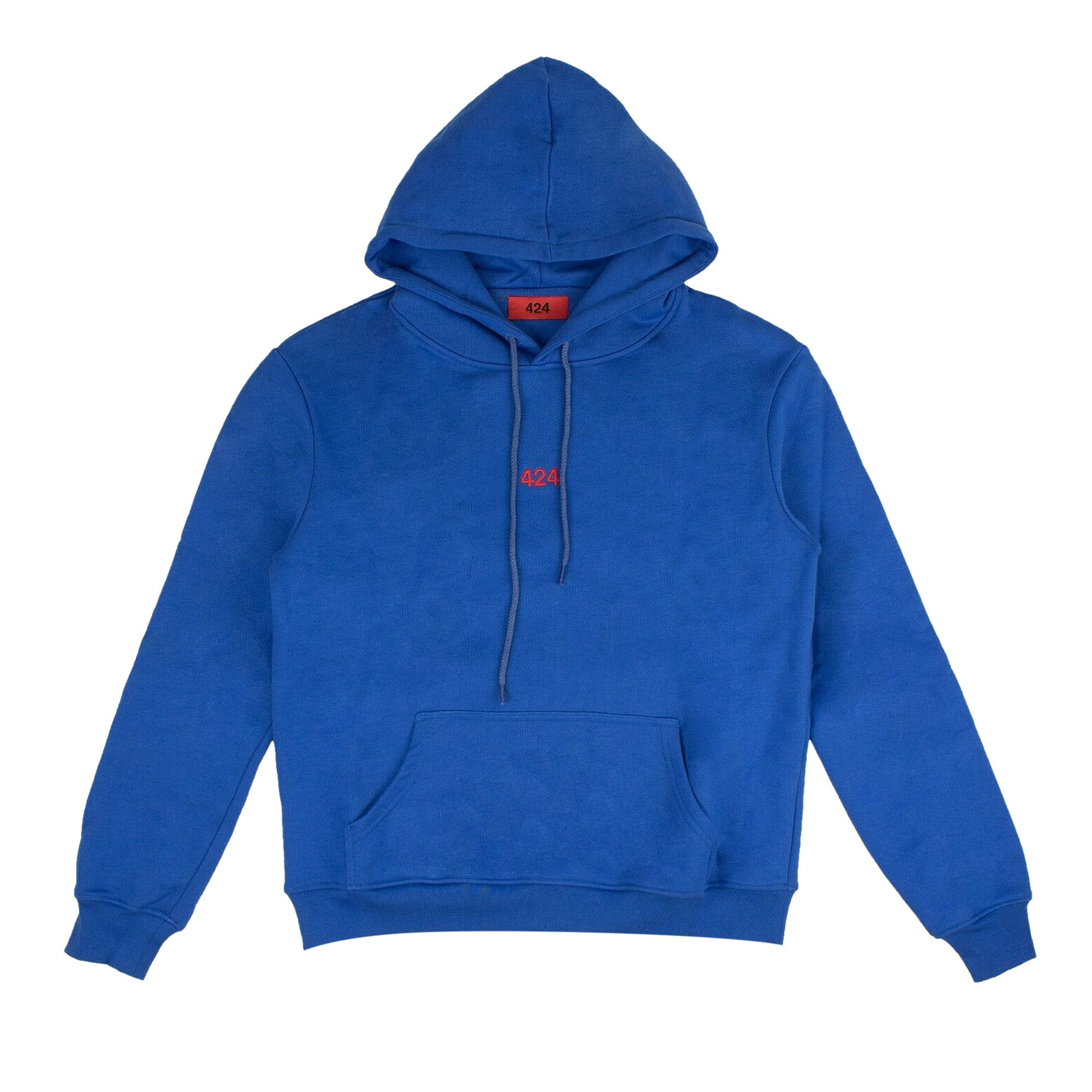 Buy 424 Logo Pullover Hoodie Sweatshirt 'Blue' - 8008 115