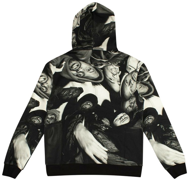 424 Wu Tang Fuzzy Logo Hoodie Black