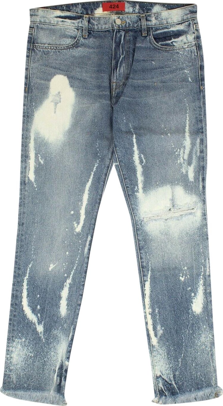 424 Heavy Destruct Straight Fit Jeans 'Blue'