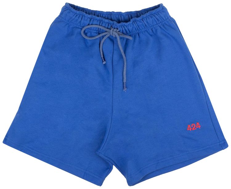 424 Embroided Logo Shorts BlueRed