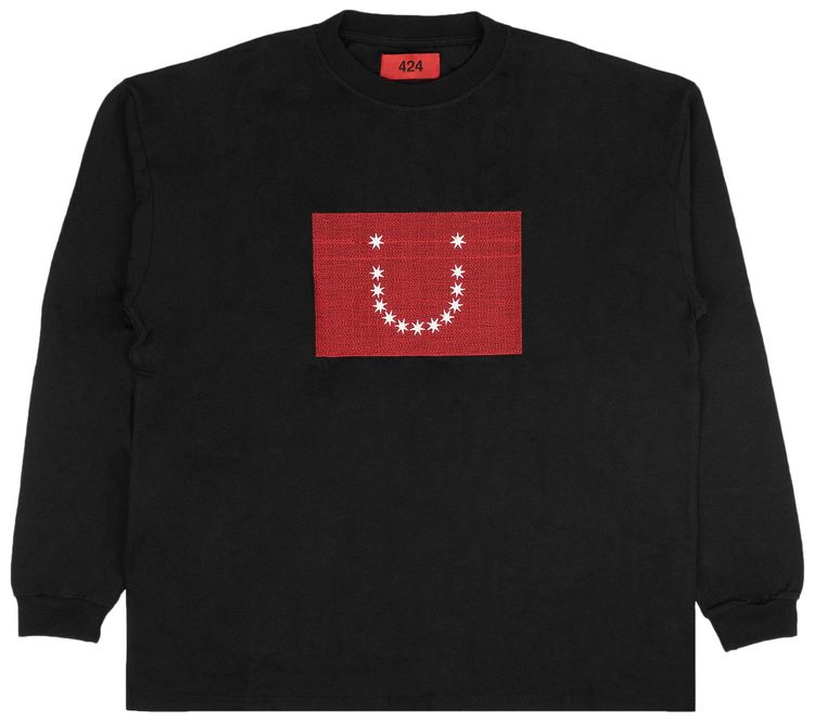 424 Embroidet Shirt Black
