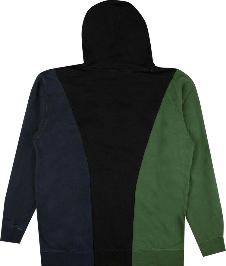 424 Reworked Hoodie Sweatshirt BlackNavyGreen