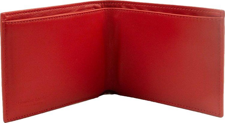 424 Leather Logo Wallet Red