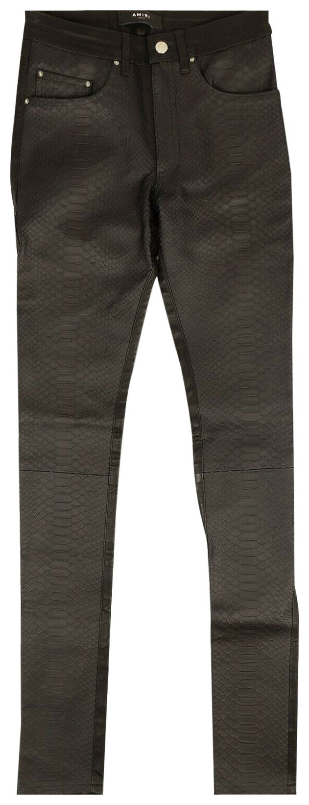 Buy Amiri Half Snake Print Leather Pants 'Black' - W9M09181PPBLK BLAC ...