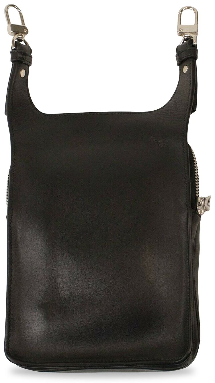 Amiri Leather Hip Pouch Bag Black