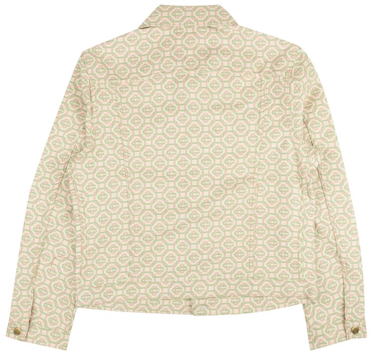 Casablanca Wool Denim Jacket PinkGreen