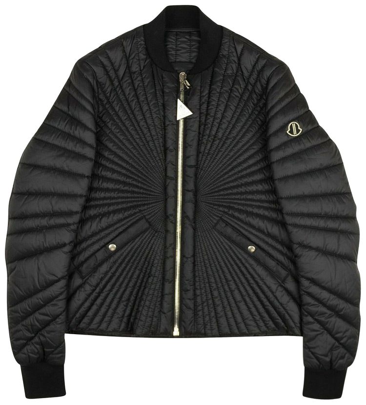 Moncler Angle Quilted Shell Jacket Black