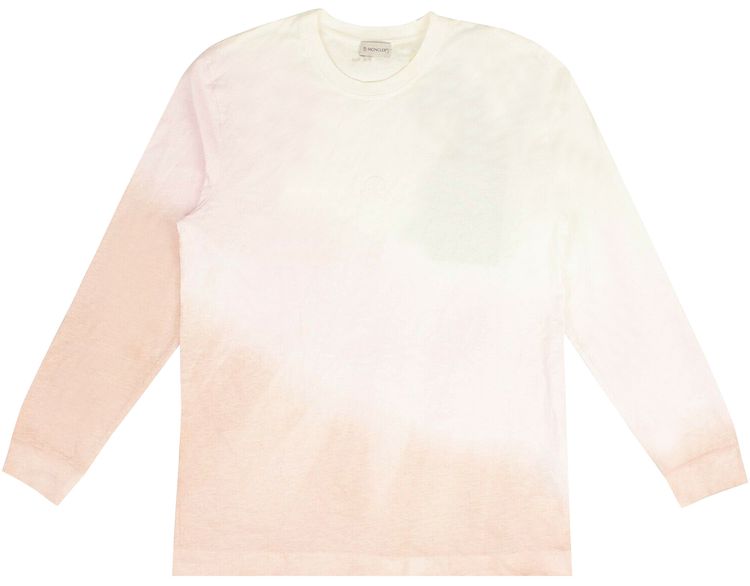 Moncler Maglia Long Sleeve T Shirt WhitePink