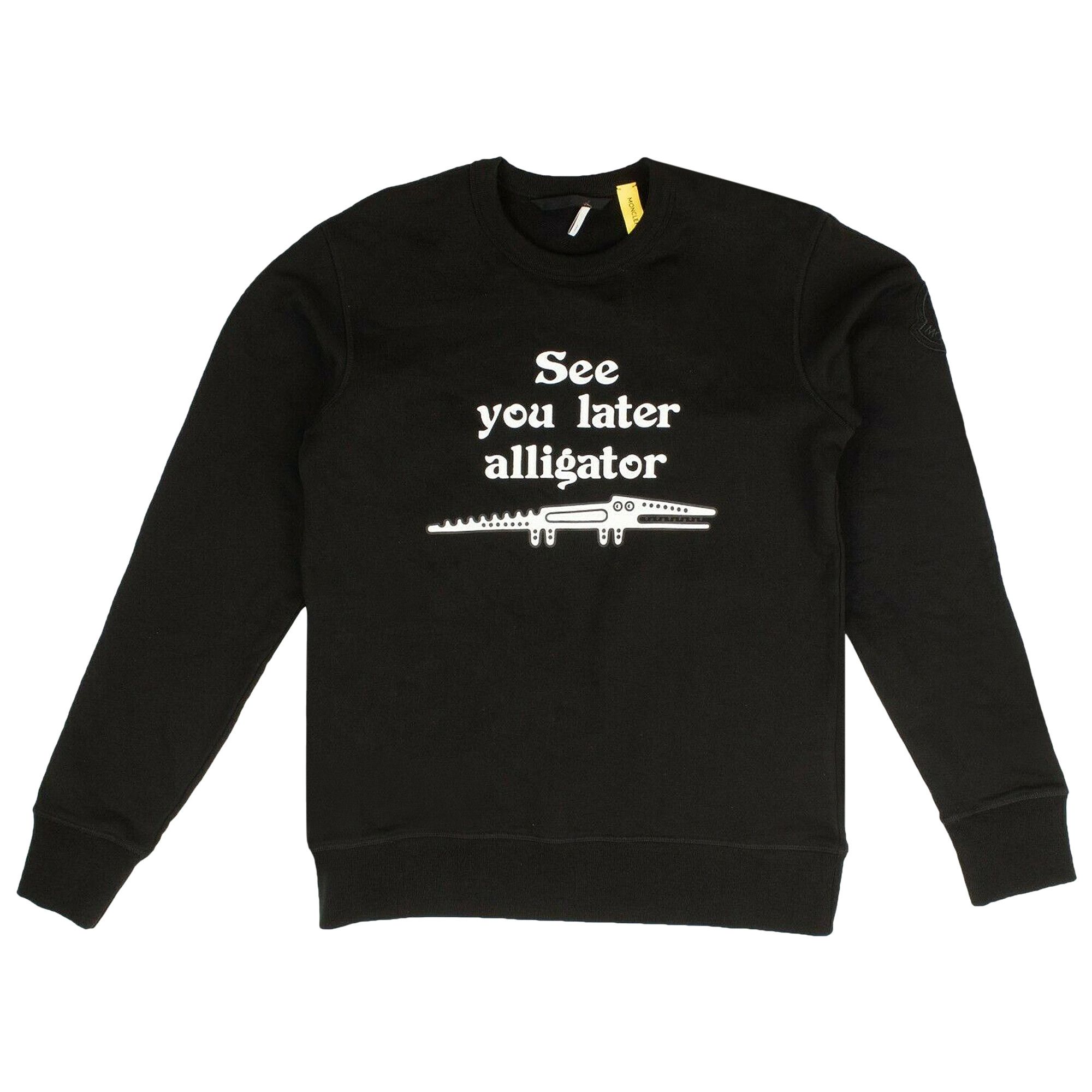 Buy Moncler See You Later Alligator Crewneck 'Black
