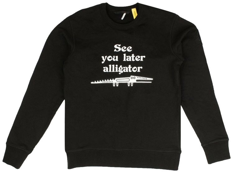Moncler See You Later Alligator Crewneck Black