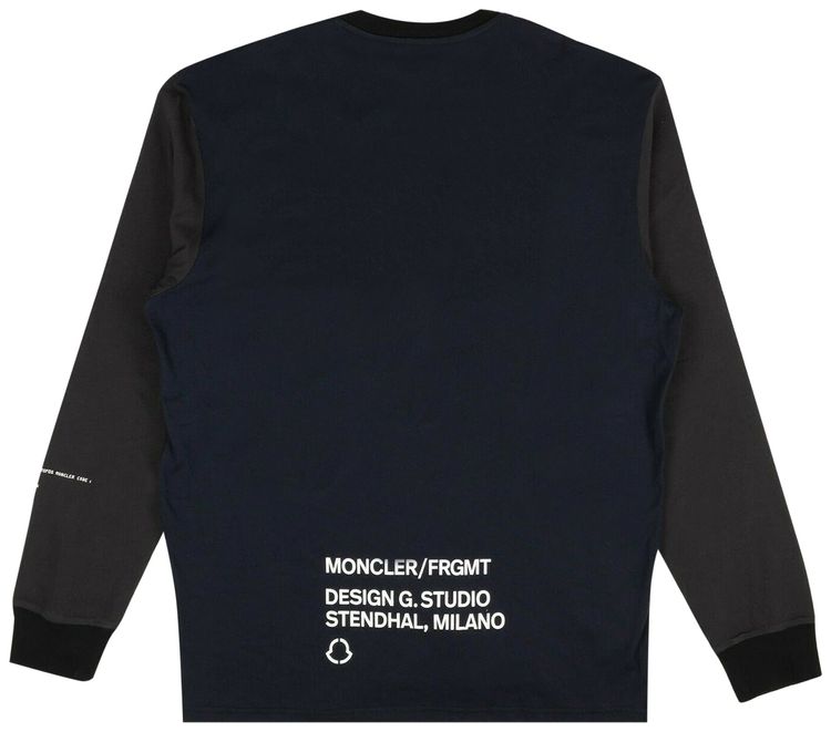 Moncler x Fragment Long Sleeve T Shirt Black