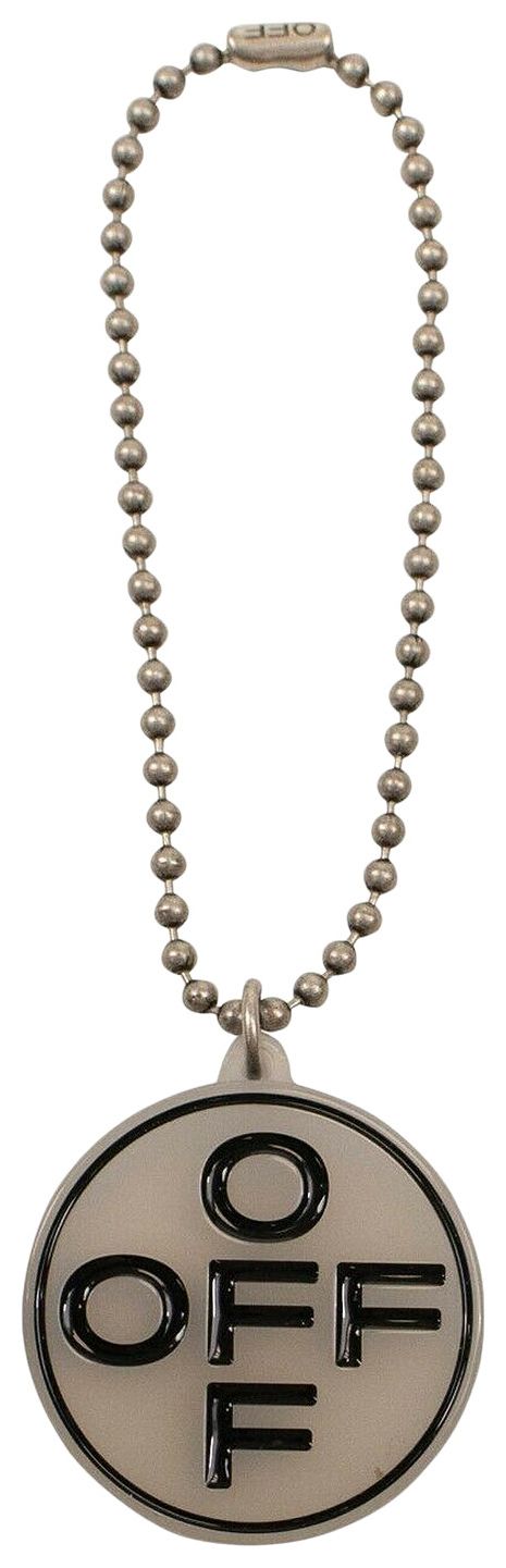 Off White Cross Bracelet Silver