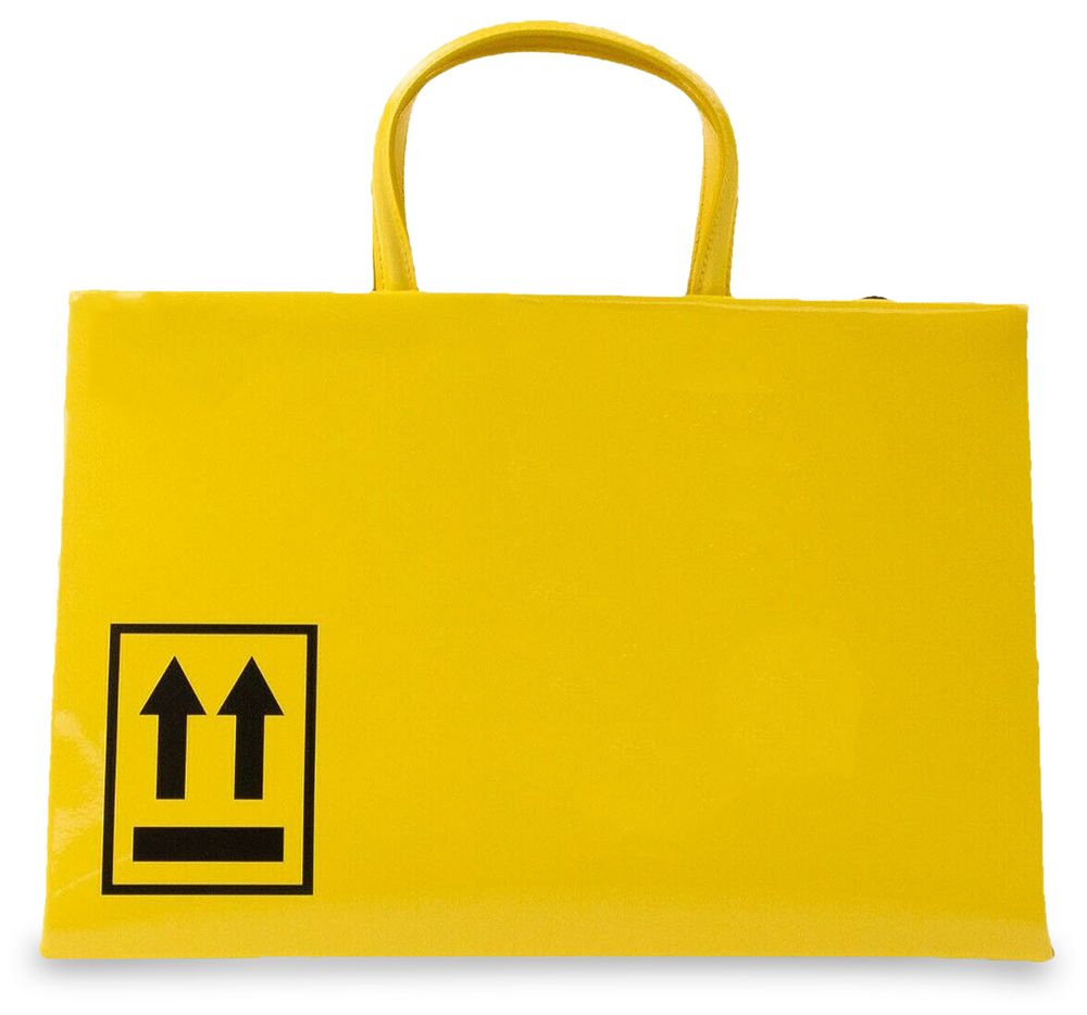 Buy OffWhite Arrow Logo Tote Bag 'Yellow/Black' OWNA058F19F950736010