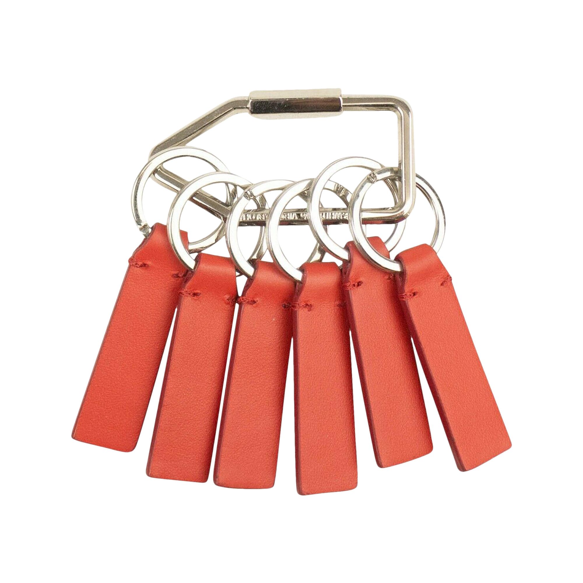 Buy Off-White Multiple Label Key Ring 'Red