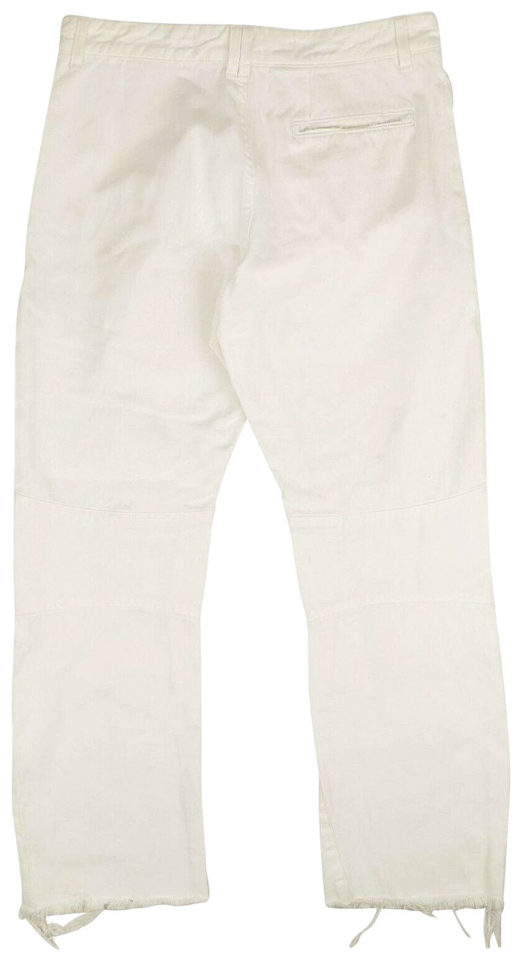 Off White Chino Casual Pants White