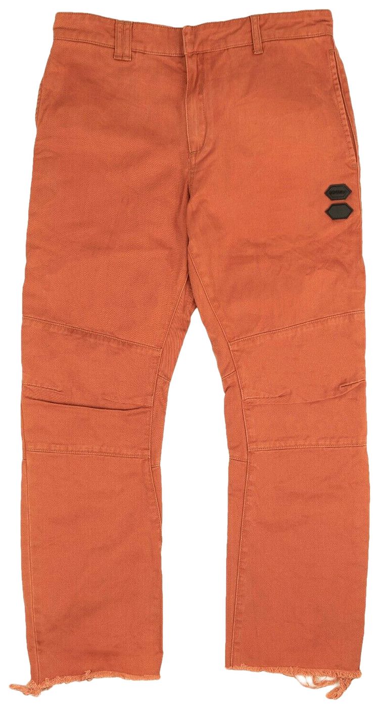 Off White Chino Casual Pants Orange