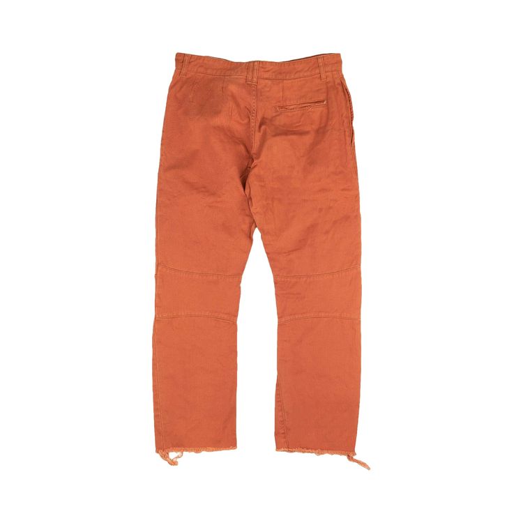 Off White Chino Casual Pants Orange